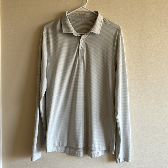 Lululemon Evolution Long Sleeve Polo Heathered Vapor - Picture 4 of 10